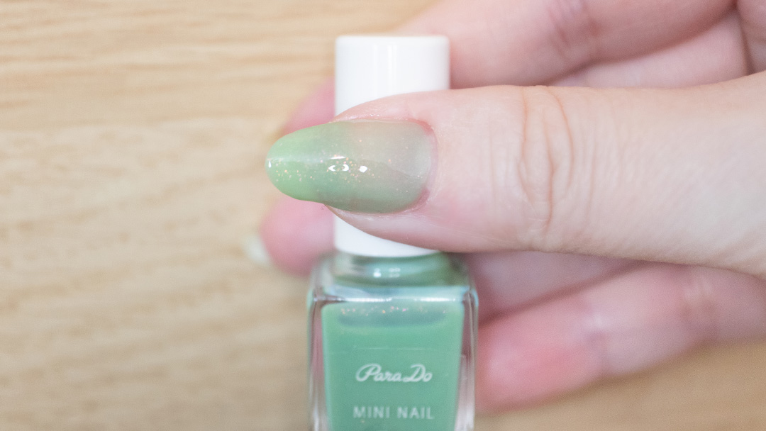 GN08 蜜じゅわリンゴを実際に塗ったところ